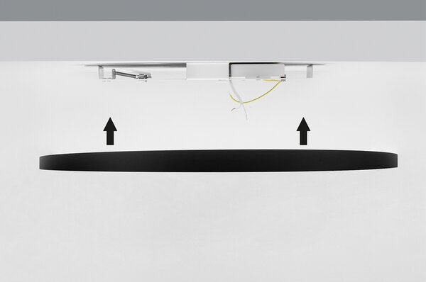 ZAHO Stropní LED svítidlo BROOKLYN 600, 43W, ø 600 mm Barva: Bílá, Teplota světla: 3000K - teplá bílá, Stmívání, řízení: ON/OFF (bez stmívání)