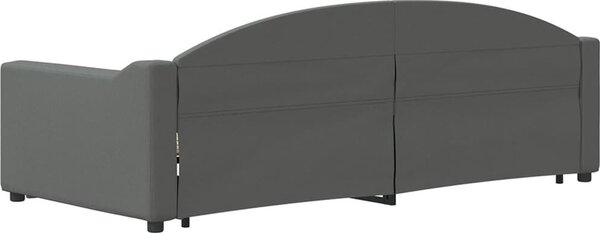 VidaXL Válenda s přistýlkou 90 x 200 cm textil [3197531] Barva: světle šedá