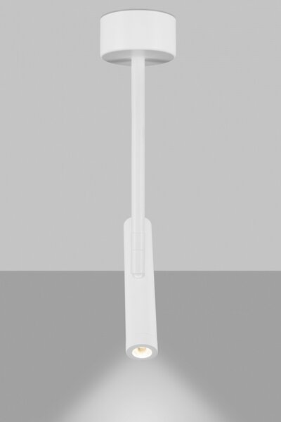 ZAHO Stropní LED svítidlo HOLD MD1, 6W, v. 316 mm, 55° Barva: Bílá, Teplota světla: 3000K - teplá bílá