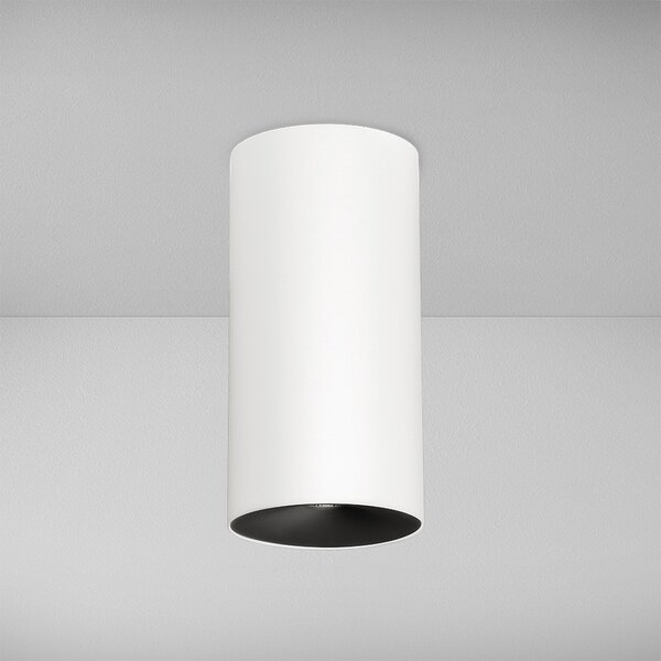 ZAHO Stropní LED svítidlo CAPS MD100, 10W, v. 200 mm, 60° Barva: Bílá, Teplota světla: 3000K - teplá bílá, Stmívání, řízení: ON/OFF (bez stmívání)