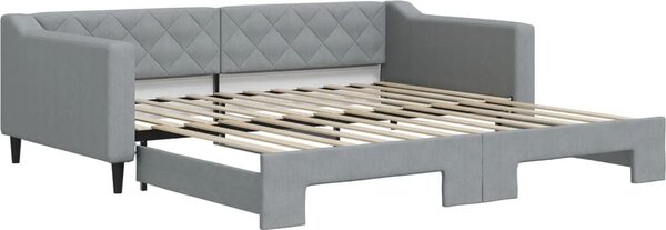 VidaXL Válenda s přistýlkou 100 x 200 cm textil [3197434] Barva: Tmavě šedá