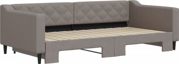 VidaXL Válenda s přistýlkou 100 x 200 cm textil [3197434] Barva: Tmavě šedá