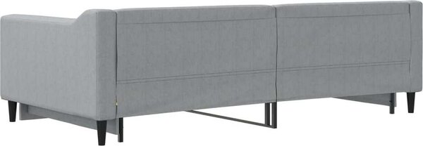 VidaXL Válenda s přistýlkou 100 x 200 cm textil [3197434] Barva: Tmavě šedá