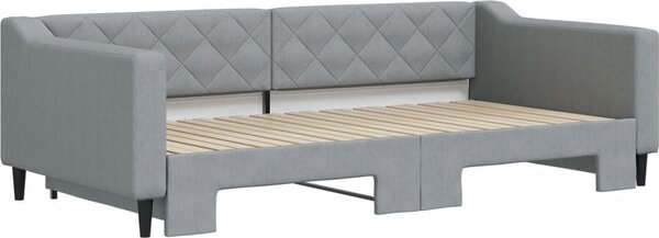 VidaXL Válenda s přistýlkou 100 x 200 cm textil [3197434] Barva: Tmavě šedá