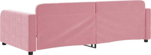 VidaXL Válenda 90 x 200 cm samet [354061] Barva: Černá