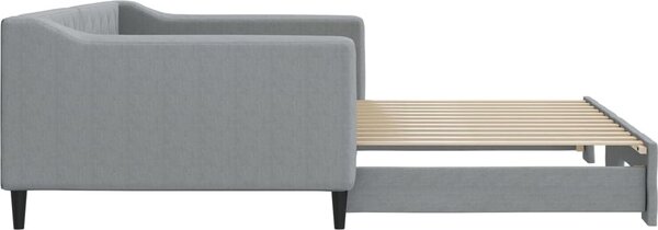 VidaXL Válenda s přistýlkou 100 x 200 cm textil [3197434] Barva: Tmavě šedá