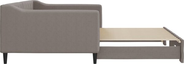 VidaXL Válenda s přistýlkou 100 x 200 cm textil [3197434] Barva: Tmavě šedá