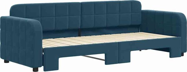VidaXL Válenda s přistýlkou 80 x 200 cm samet [3196921] Barva: Tmavě šedá