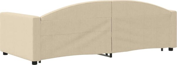 VidaXL Válenda s přistýlkou a zásuvkami 90 x 200 cm textil [3197228] Barva: Černá