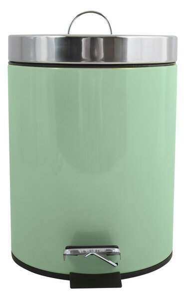 MSV pedálový odpadkový koš UNIS, bazalkově zelená, nerez ocel, 3 L