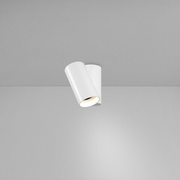 ZAHO Stropní LED svítidlo NOK MD1, 6W, v. 125 mm, 50° Barva: Bílá, Teplota světla: 3000K - teplá bílá