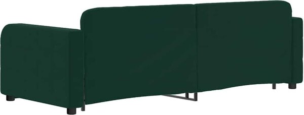 VidaXL Válenda s přistýlkou 80 x 200 cm samet [3196921] Barva: Tmavě šedá