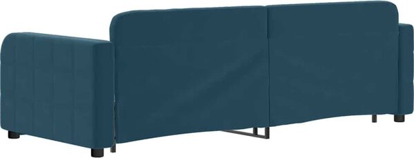 VidaXL Válenda s přistýlkou 80 x 200 cm samet [3196921] Barva: Tmavě šedá
