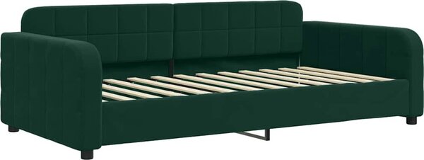 VidaXL Válenda s přistýlkou a zásuvkami 100 x 200 cm samet [3197008] Barva: Černá