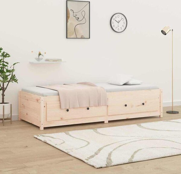 VidaXL Válenda bez matrace 80 x 200 cm masivní borovice [821588] Barva: Přírodní