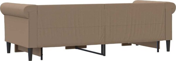 VidaXL Válenda s přistýlkou 90 x 200 cm umělá kůže [3197726] Barva: krémová