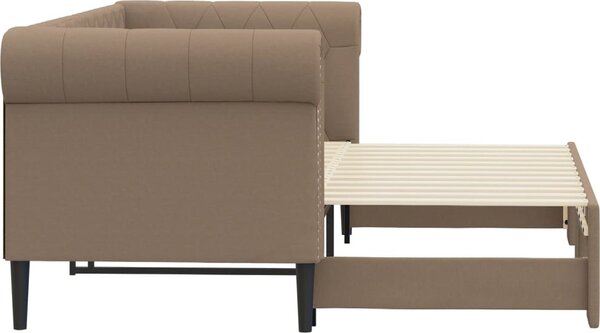 VidaXL Válenda s přistýlkou 90 x 200 cm umělá kůže [3197726] Barva: krémová
