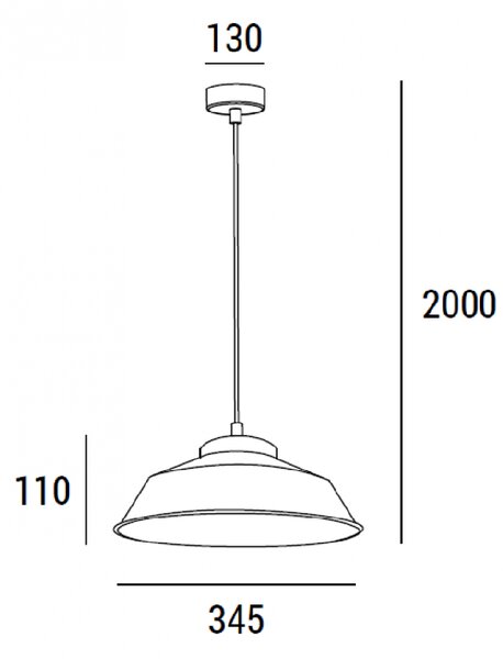 ZAHO Závěsné svítidlo HEXAGON, 75W, ⌀345 mm Barva: Bílá
