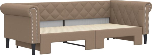 VidaXL Válenda s přistýlkou 90 x 200 cm umělá kůže [3197726] Barva: krémová