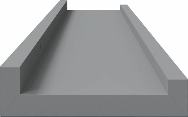 VidaXL Poličky na zarámované obrázky 2 ks 80 x 9 x 3 cm MDF [323936] Barva: Černá