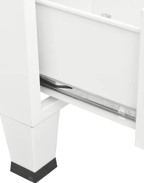 VidaXL Industriální šatní skříň 67 x 35 x 107 cm ocel [339611] Barva: Černá