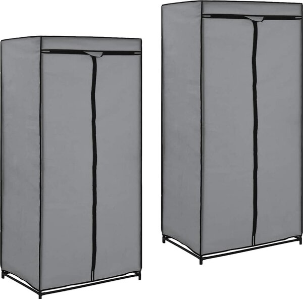 VidaXL Šatní skříně 2 ks 75 x 50 x 160 cm [282442] Barva: krémová