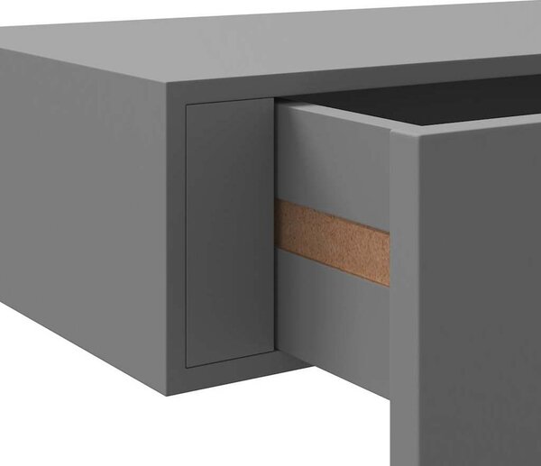 VidaXL Nástěnná police se zásuvkou 60 x 23,5 x 10 cm MDF [330259] Barva: Dub a bílá