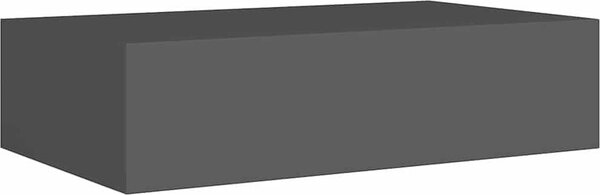 VidaXL Nástěnná police se zásuvkou 40 x 23,5 x 10 cm MDF [330243] Barva: Černá