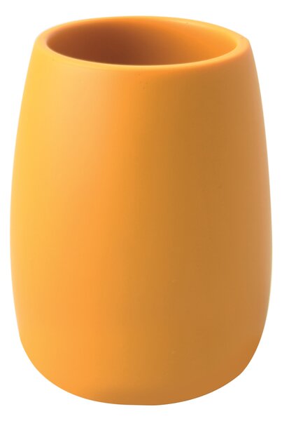 Spirella kelímek na kartáčky SVEN, žlutý, polyresin