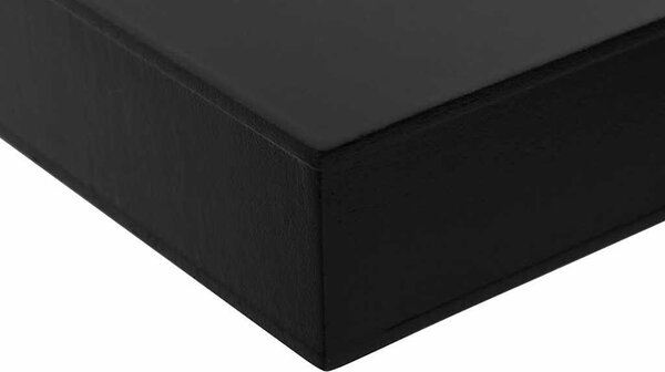VidaXL Plovoucí nástěnné police 2 ks černé 100 x 20 x 3,8 cm [288203]