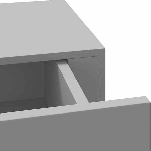 VidaXL Nástěnná police se zásuvkou 60 x 23,5 x 10 cm MDF [330259] Barva: Dub a bílá