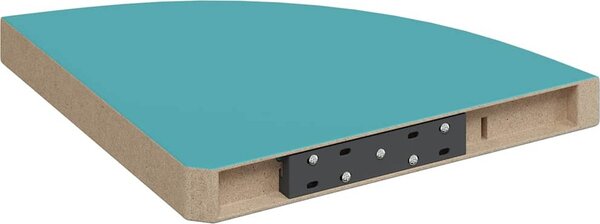 VidaXL Nástěnné rohové police 2 ks 35 x 35 x 3,8 cm MDF [323908] Barva: dub