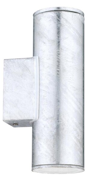 Eglo 30911 - LED Venkovní nástěnné svítidlo RIGA 2xGU10/2,8W/230V IP44 stříbrná