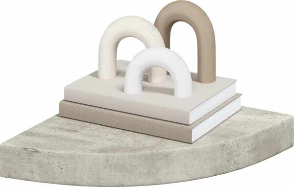 VidaXL Nástěnná rohová police 25 x 25 x 3,8 cm MDF [326633] Barva: dub
