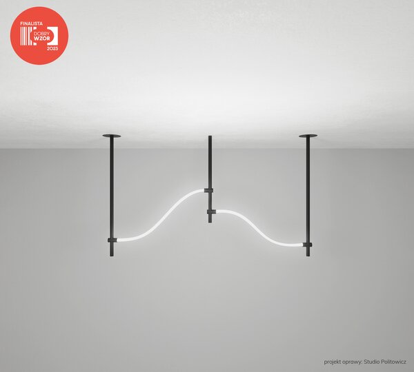 ZAHO Závěsné LED svítidlo BRICKS 2, d. 227,6 cm, 45W, 24V DC Barva: Bílá, Teplota světla: 3000K - teplá bílá, Stmívání, řízení: ON/OFF (bez stmívání)