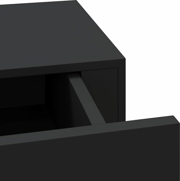 VidaXL Nástěnná police se zásuvkou 40 x 23,5 x 10 cm MDF [330243] Barva: Černá