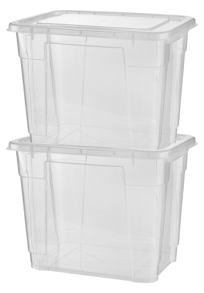 W5 Úložný box s víkem, 20 l, 2 kusy (100397557)