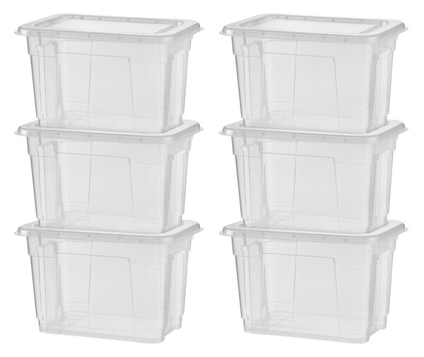 Livarno home Úložný box s víkem, 5 l, 6 kusů (100397753)