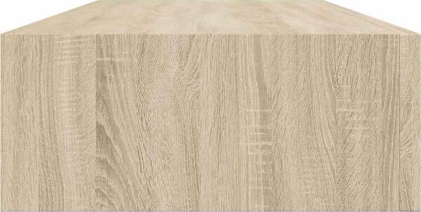 VidaXL Nástěnné police se zásuvkou 2 ks 60 x 23,5 x 10 cm MDF [330262] Barva: Černá