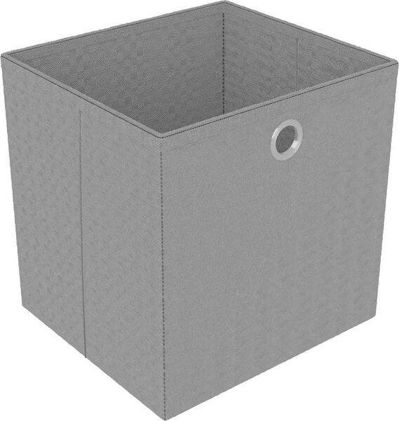 VidaXL Výstavní police 9 přihrádek s boxy 103x30x107,5 cm textil [322613] Barva: Šedá