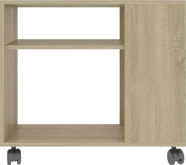 VidaXL Odkládací stolek 70 x 35 x 60,5 cm, konstrukční dřevo [802128] Barva: Bílá