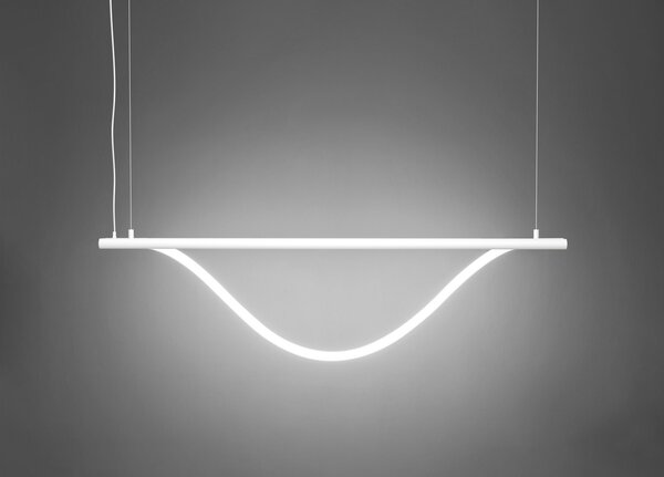 ZAHO Závěsné LED svítidlo SPRITZER 2, 34W, d. 140 cm Barva: Černá, Teplota světla: 3000K - teplá bílá, Stmívání, řízení: ON/OFF (bez stmívání)
