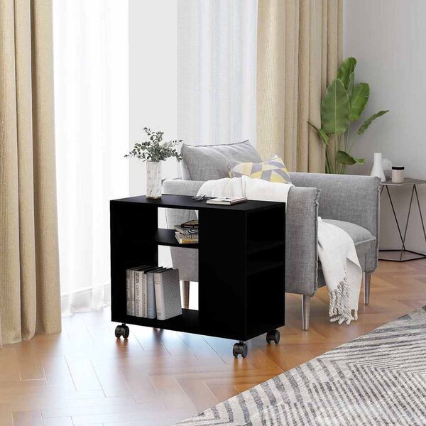VidaXL Odkládací stolek 70 x 35 x 60,5 cm, konstrukční dřevo [802128] Barva: Bílá