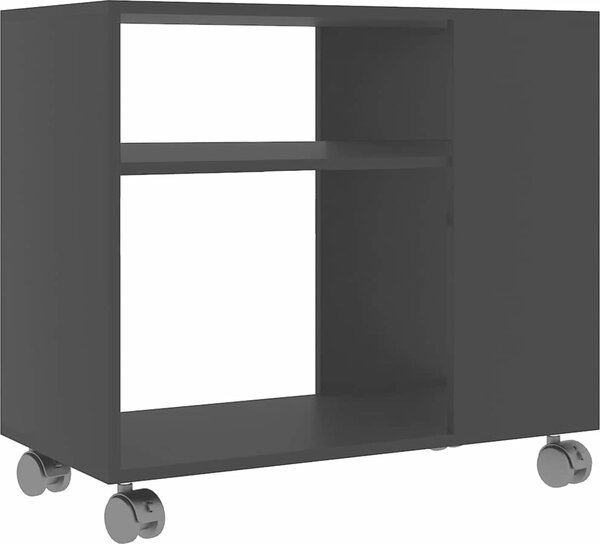 VidaXL Odkládací stolek 70 x 35 x 60,5 cm, konstrukční dřevo [802128] Barva: Bílá