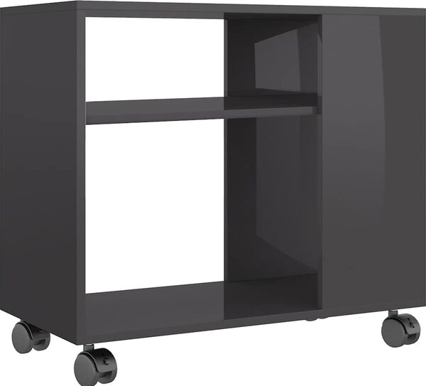 VidaXL Odkládací stolek 70 x 35 x 60,5 cm, konstrukční dřevo [802128] Barva: Bílá