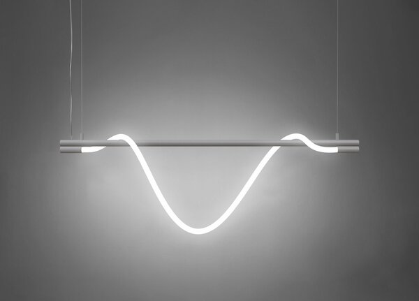 ZAHO Závěsné LED svítidlo SPRITZER, 34W, d. 140 cm Barva: Černá, Teplota světla: 3000K - teplá bílá, Stmívání, řízení: ON/OFF (bez stmívání)
