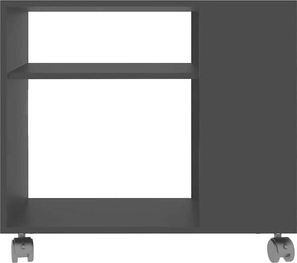 VidaXL Odkládací stolek 70 x 35 x 60,5 cm, konstrukční dřevo [802128] Barva: Bílá