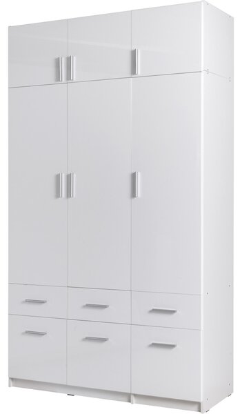 Šatní skříň 136cm PARMA 04 dub wellington / grafit