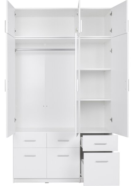 Šatní skříň 136cm PARMA 04 dub wellington / grafit
