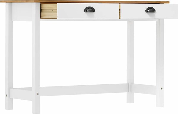 VidaXL Konzolový stolek Hill 2 zásuvky 110x45x74 cm borové dřevo [288991] Barva: Hnědá